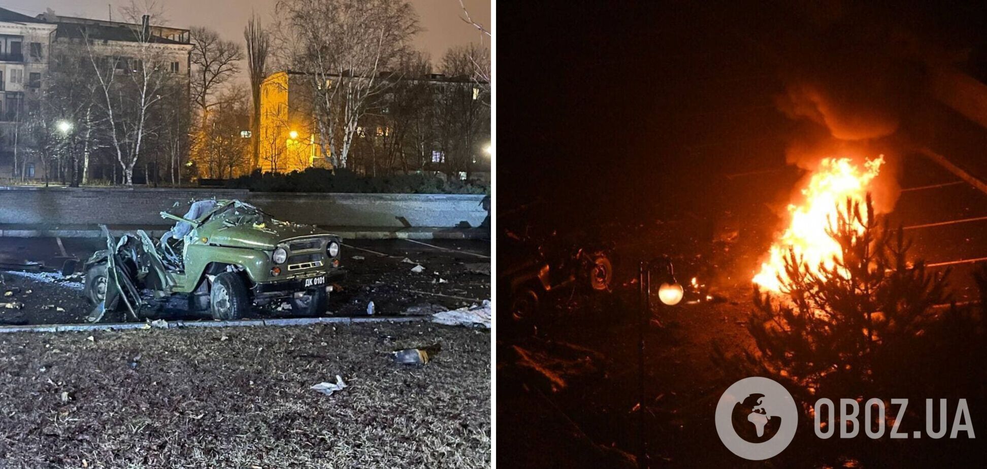 У центрі Донецька пролунав потужний вибух, за кілька хвилин на місці вже були російські пропагандисти. Фото і відео