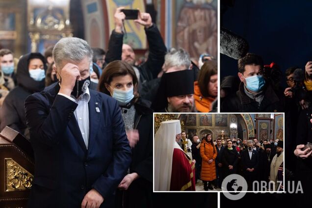 Порошенко с семьями погибших на Майдане помолился за Героев Небесной Сотни