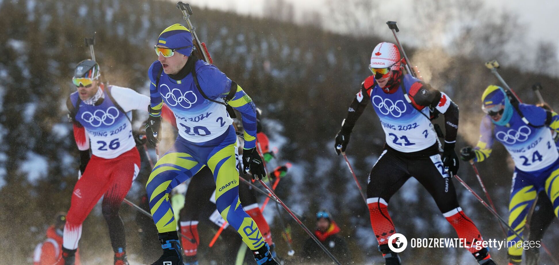 Украинские биатлонисты проиграли в 'лотерее' в массовом старте Олимпийских игр