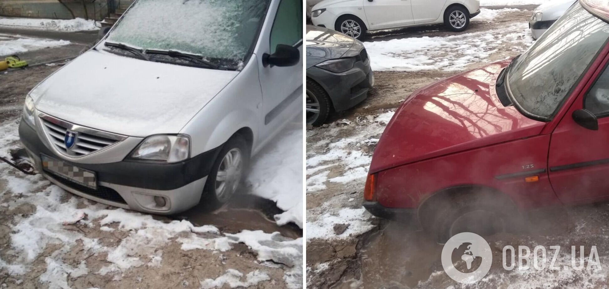 Рятувальники витягли автомобілі з ями