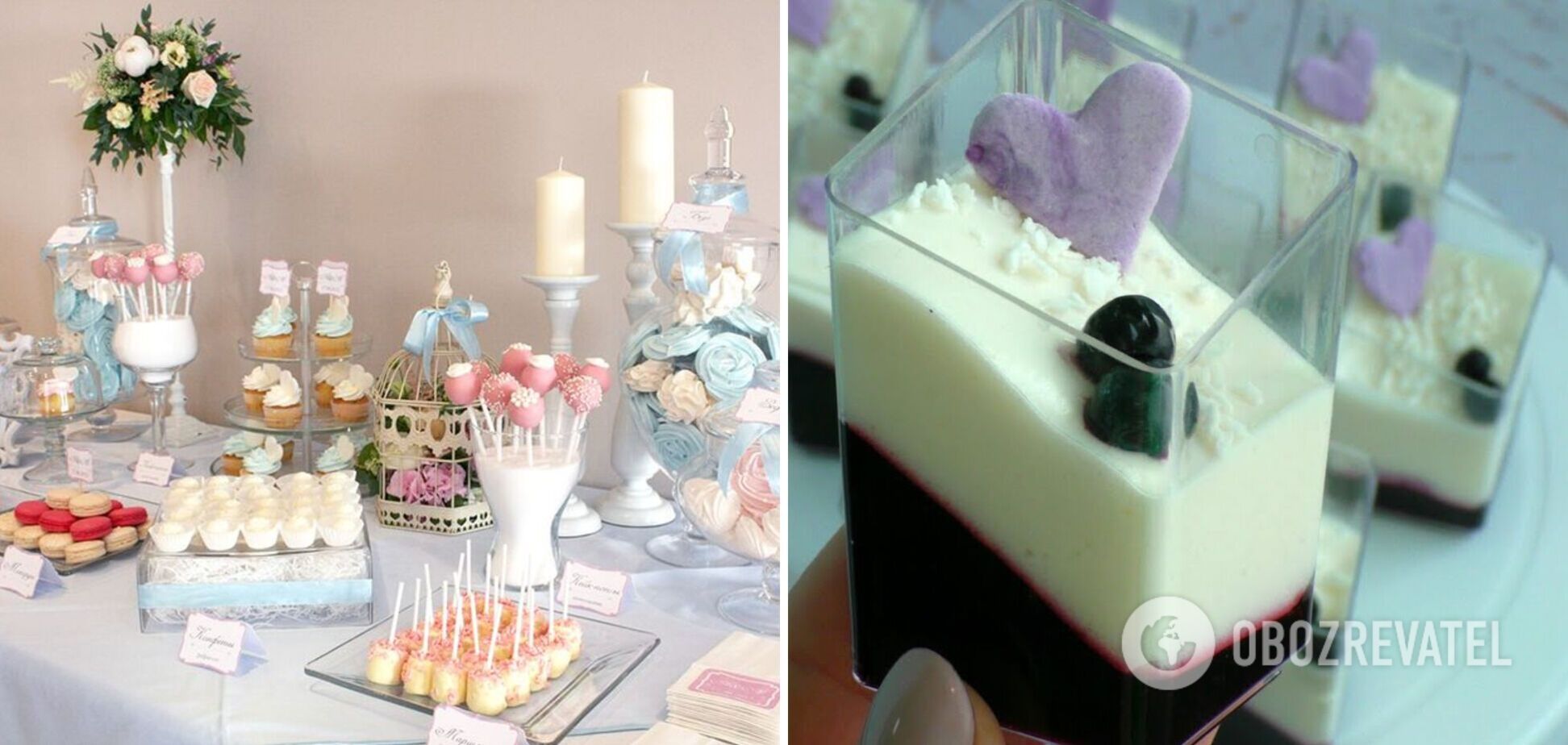 Десерт в стакане для кенди-бара на День рождения: идеей поделилась Лилия Цвет