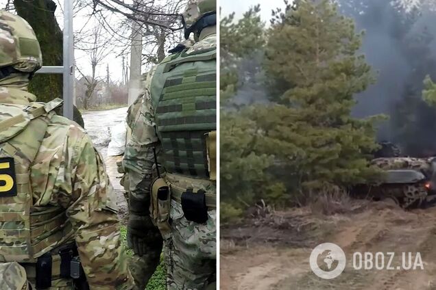 Посреди леса и без опознавательных знаков: ФСБ РФ показала фейковое видео ликвидации мифического украинского БТР в Ростовской области