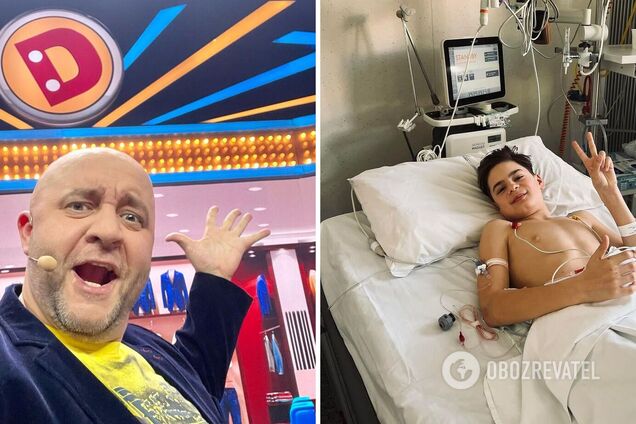 Син Єгора Крутоголова Лев у лікарні