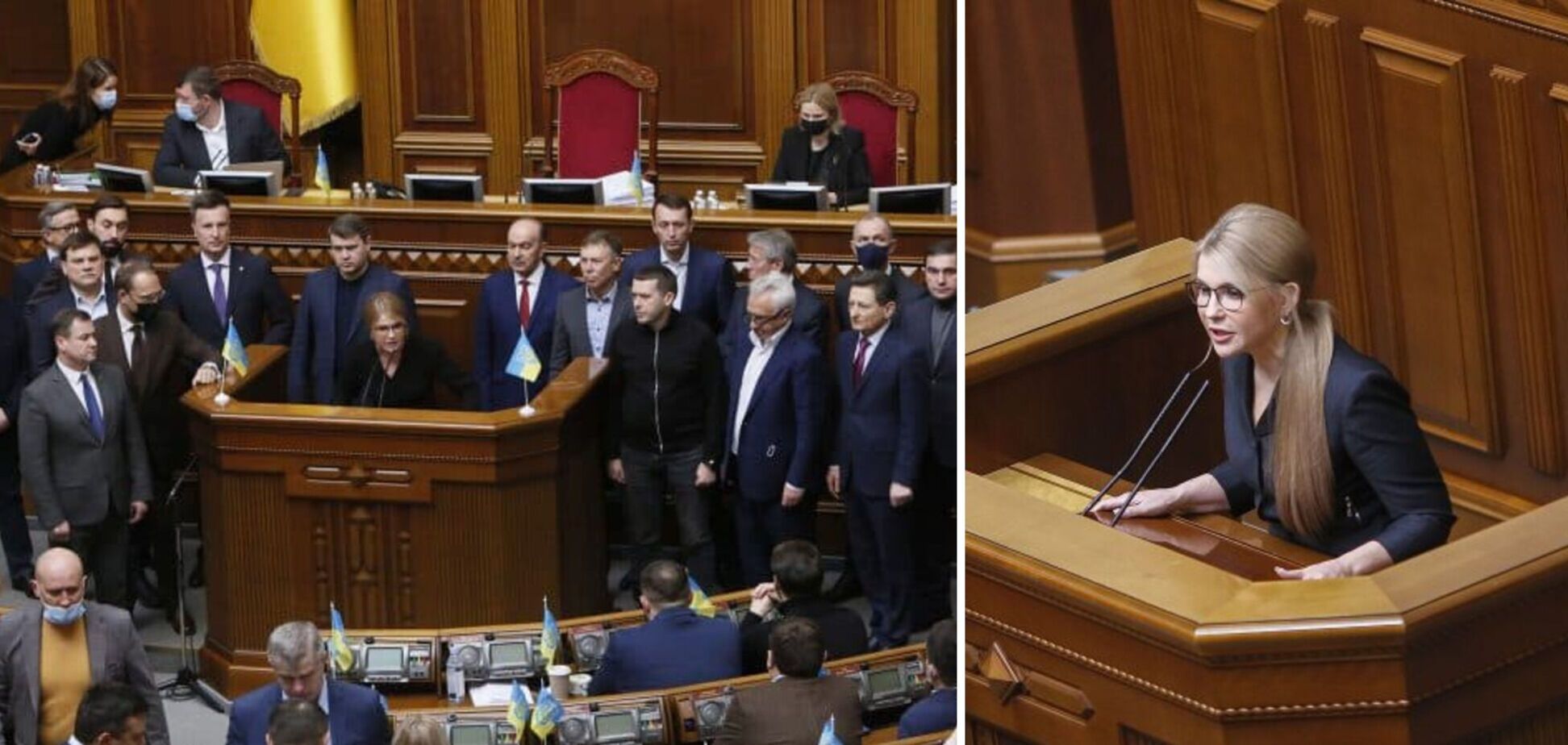 Юлія Тимошенко запропонувала парламенту план реакції на вторгнення Росії
