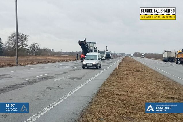 На трассе международного значения М-07 – Ковель – Ягодин начались ремонтные работы. Фото