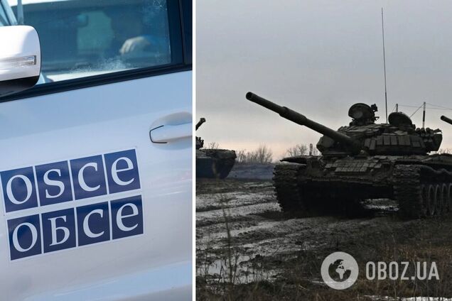 Гаубицы, танки и БТРы: ОБСЕ зафиксировала на Донбассе технику вооруженных формирований РФ
