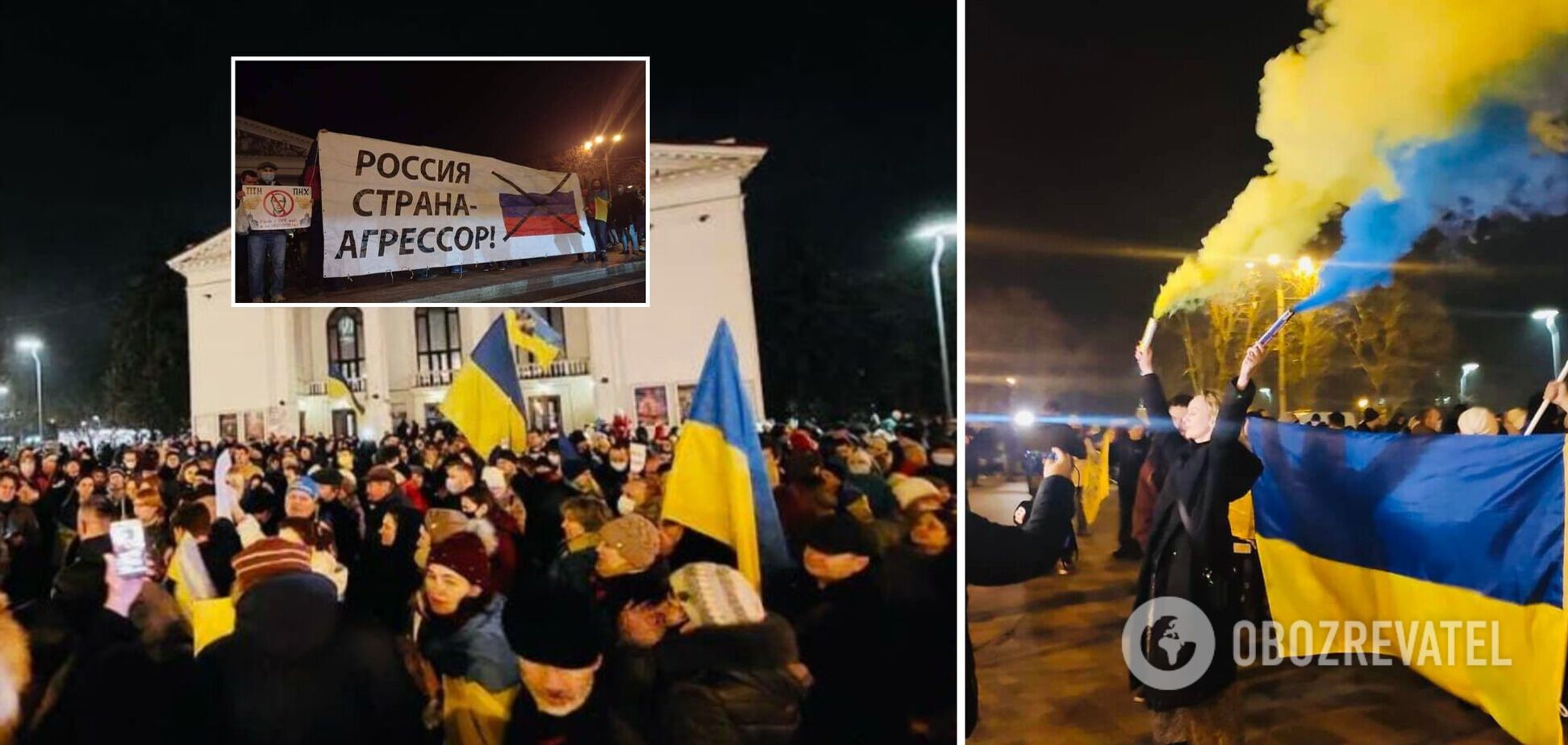 В Мариуполе тысячи людей вышли на митинг в поддержку Украины. Фото и видео