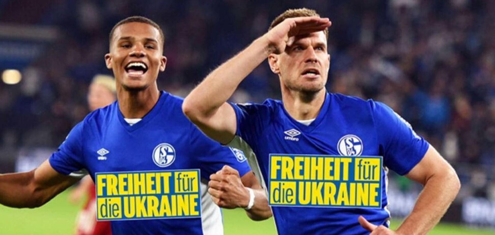 Немецкое СМИ 'заклеило' лого 'Газпрома' на форме команды из-за Украины