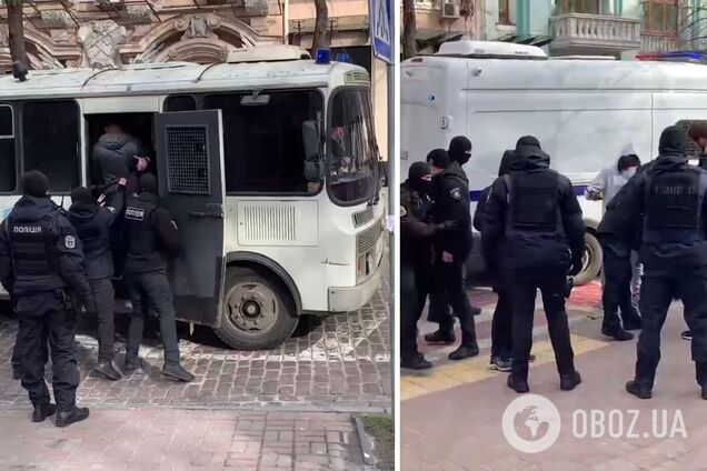 Правоохранители доставили в отделение полиции более 30 человек