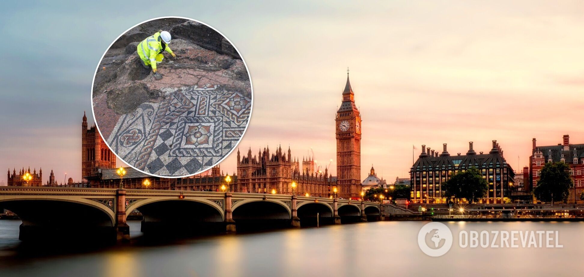 В Лондоне найдена крупнейшая за 50 лет римская мозаика