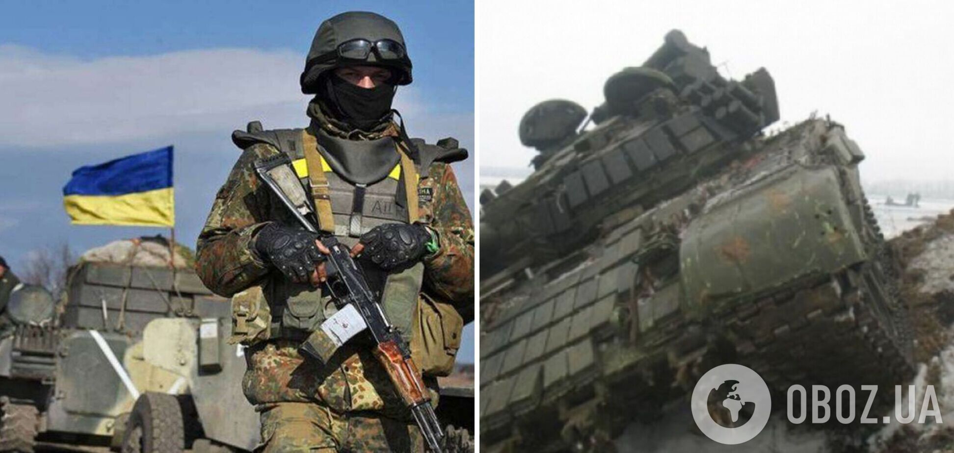 Українські військові взяли в полон російських танкістів: палаючий танк показали на відео