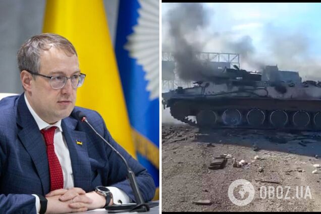 'Російські матері, вимагайте зупинити війну': Геращенко показав відео підбитого під Харковом танка, загинули росіяни