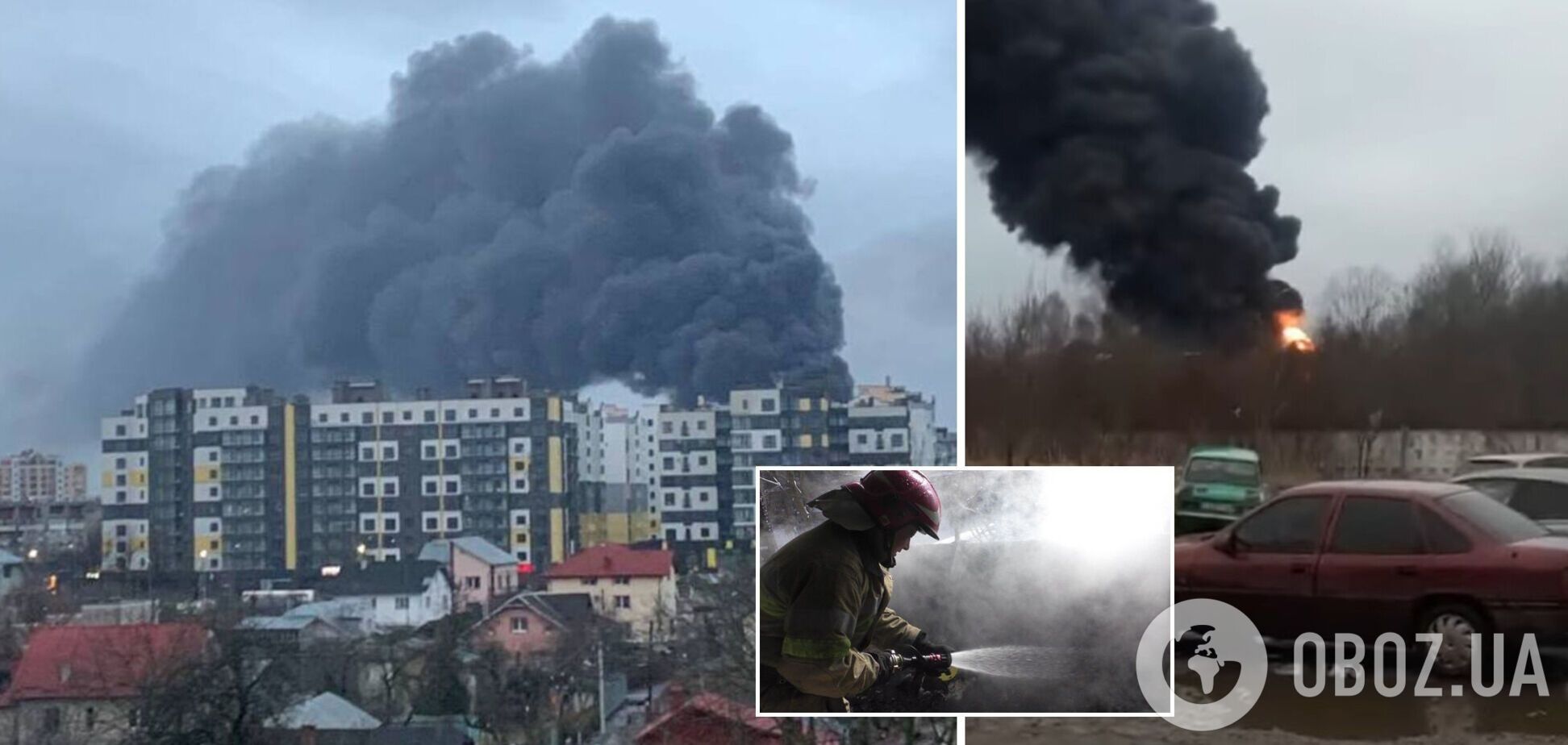 В аэродром на Ивано-Франковщине попали две ракеты: загорелся военный склад. Видео