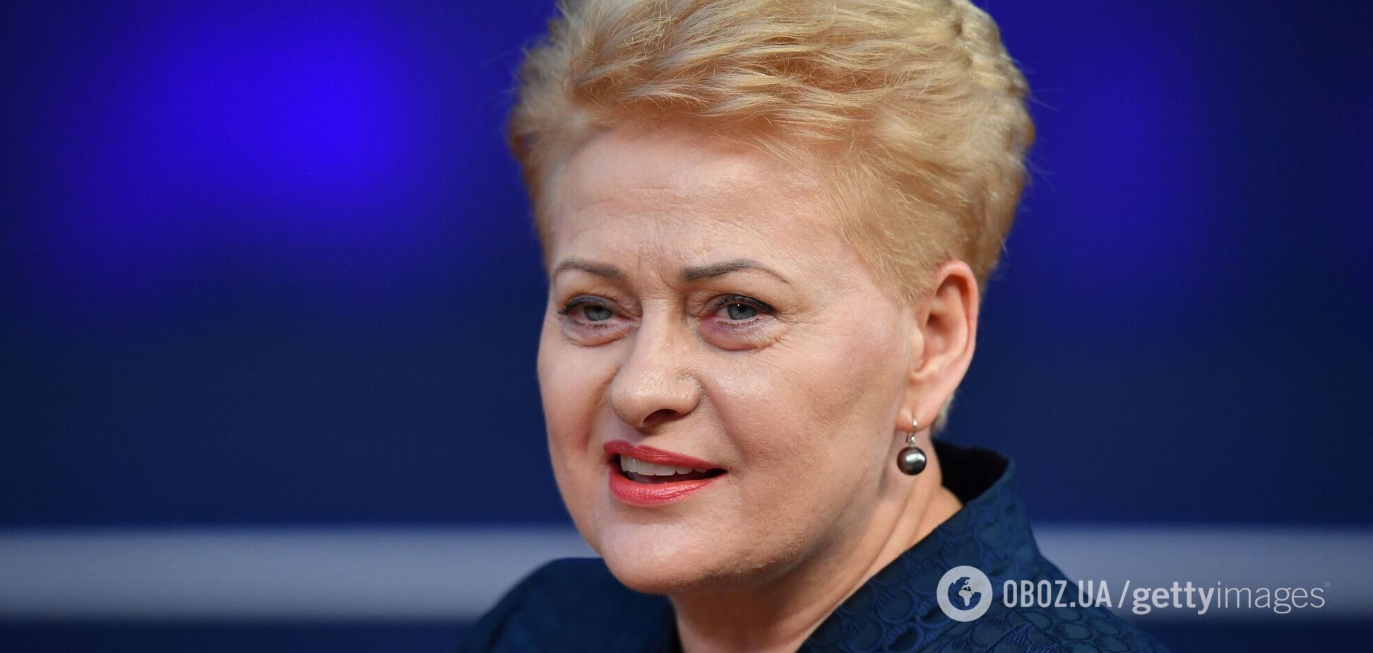 Грибаускайте засудила недостатньо жорстку реакцію на агресію проти України