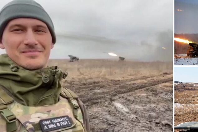Российский оккупант 'засветил' лицо, похваставшись обстрелами из 'Градов'. Видео