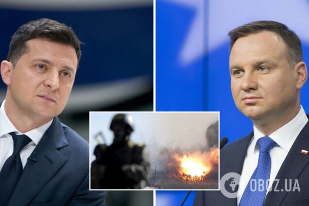 Зеленский провел разговор с Дудой: Украине нужна помощь мира, чтобы посадить РФ за стол переговоров