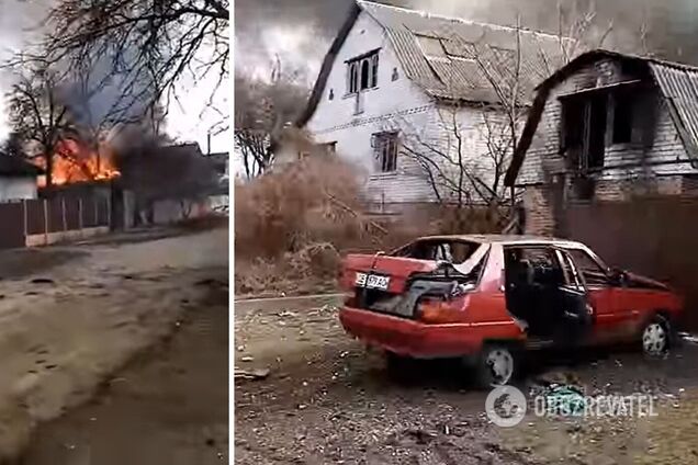 Оккупанты обстреляли Равнополье под Черниговом: уничтожены дома и авто. Видео