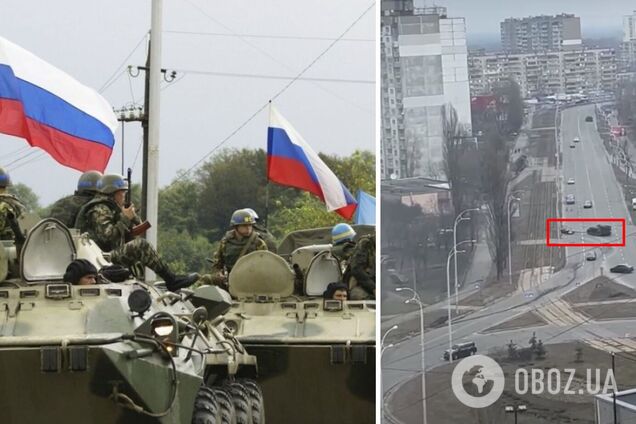 В Киеве россияне переехали машину гражданского