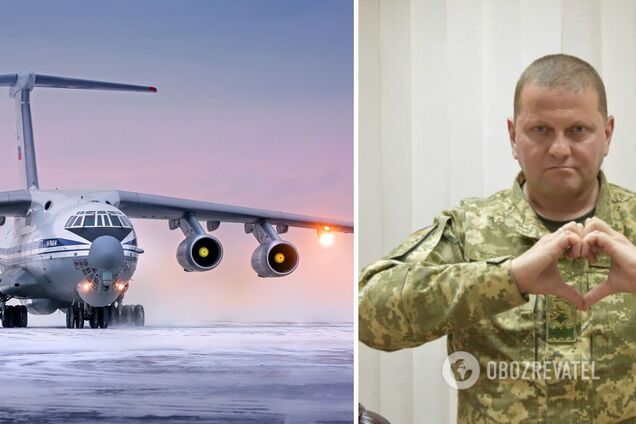 ЗСУ збили російський Іл-76 під Васильковом, – Залужний