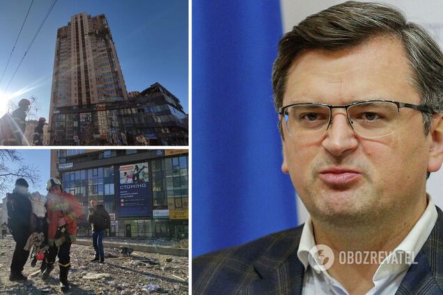 Российские оккупанты попали в многоэтажку на Соломенке