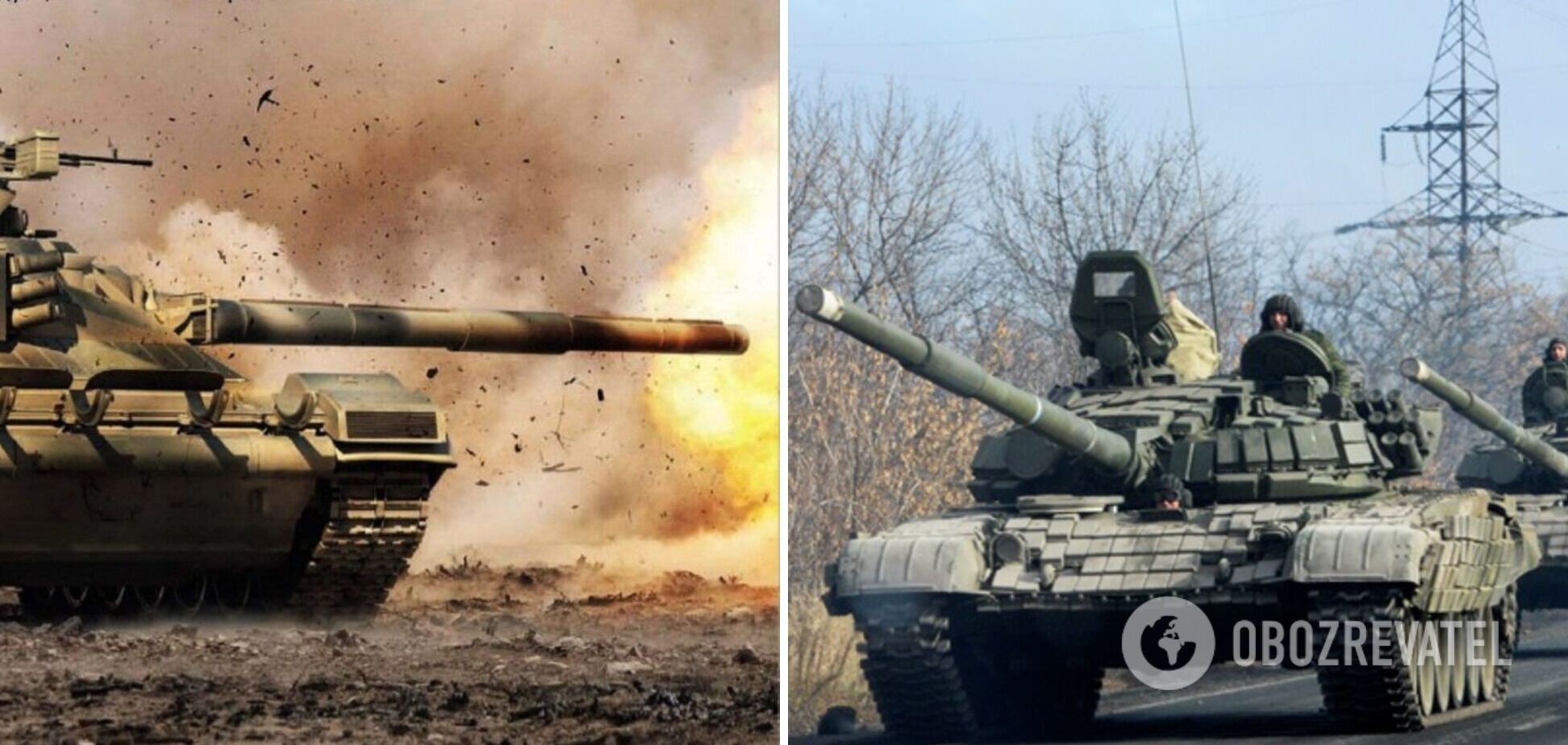 Российские танки прошли через Николаев со стрельбой.