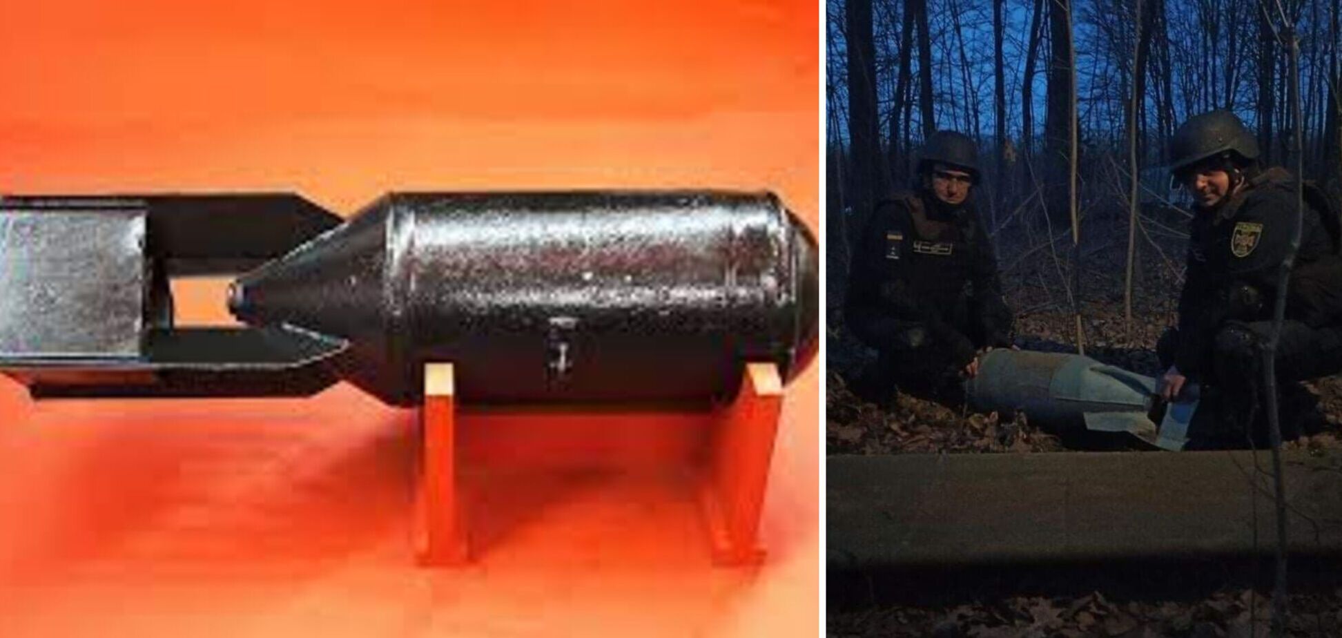 На Вінниччині знешкодили дві авіабомби ФАБ-100, скинуті окупантами. Фото