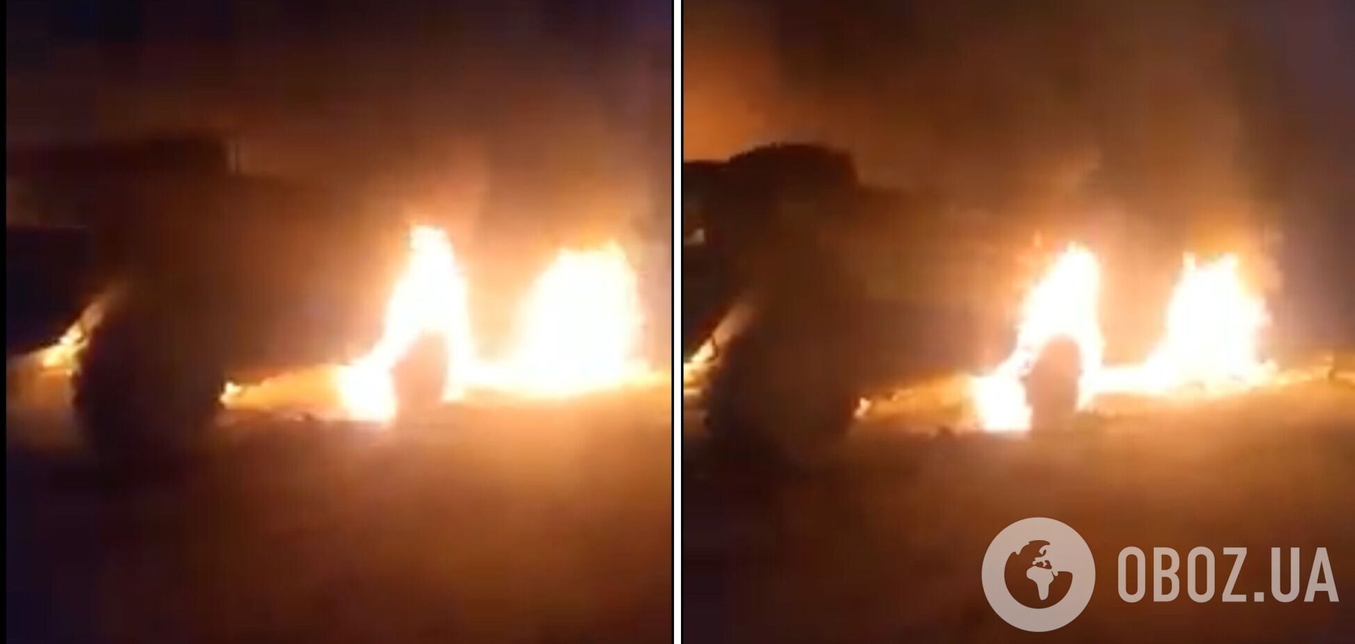 На Харьковщине местные жители забросали технику врага 'коктейлями Молотова': все сгорело. Видео