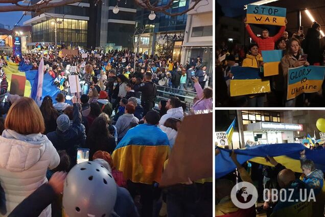 В Израиле устроили митинг в поддержку Украины: спели украинский гимн. Фото и видео