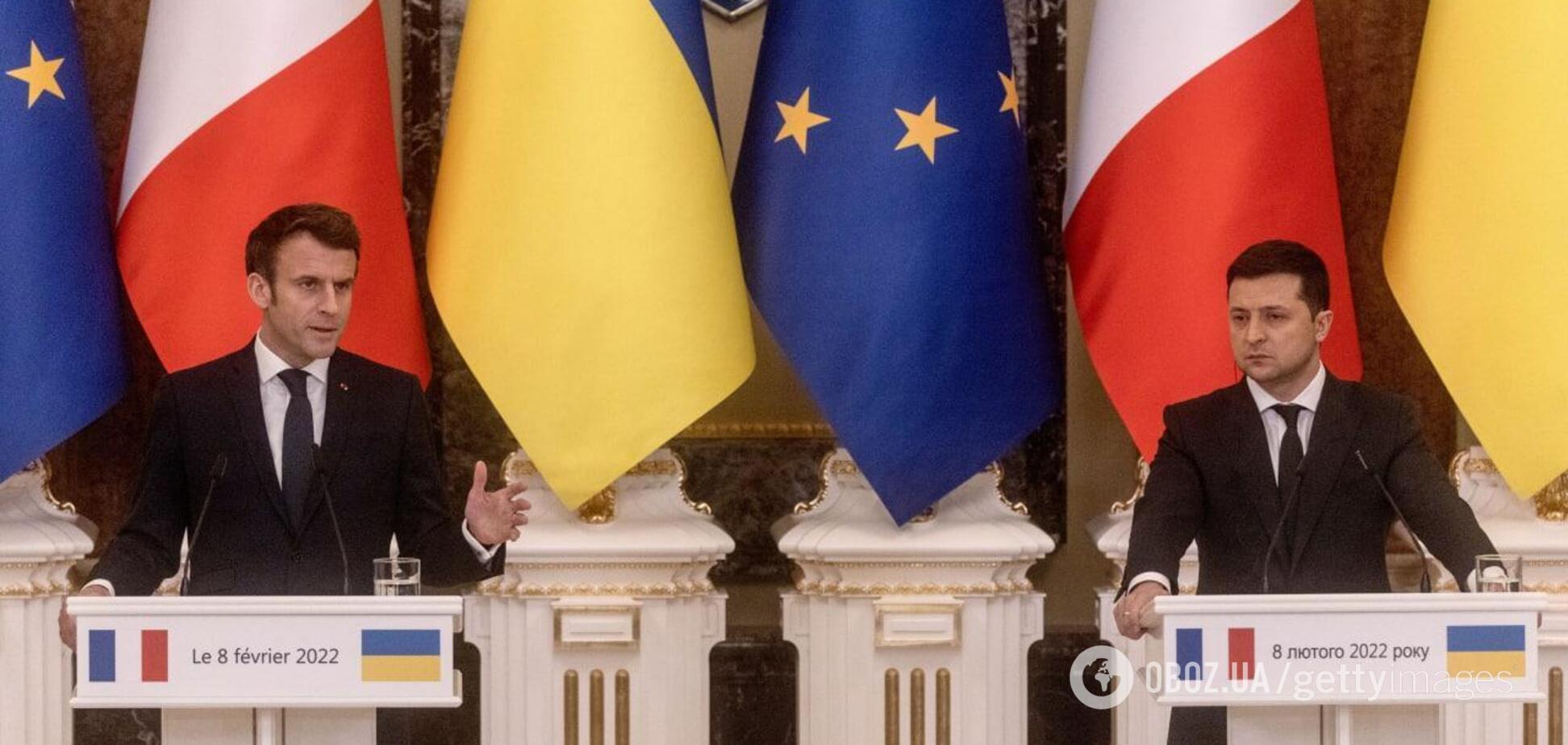 Макрон знову підтримав Україну