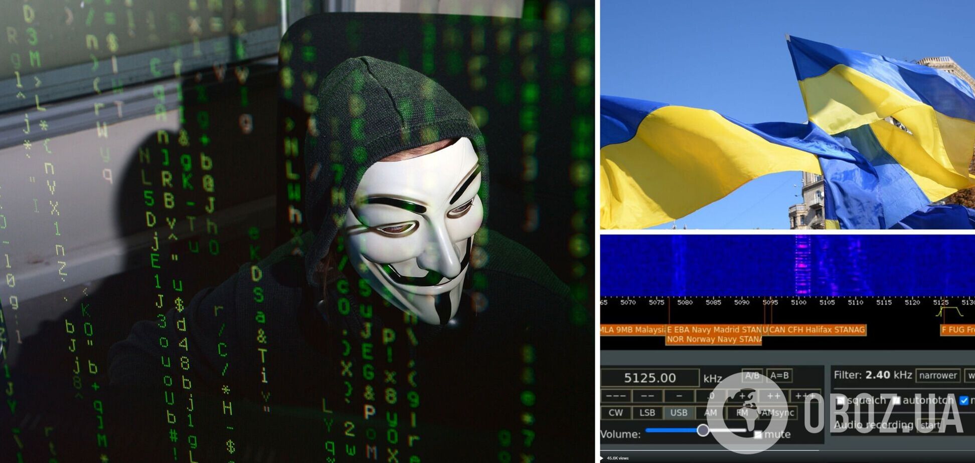 Хакери Anonymous зламали частоту переговорів окупантів: тепер на ній звучить гімн України