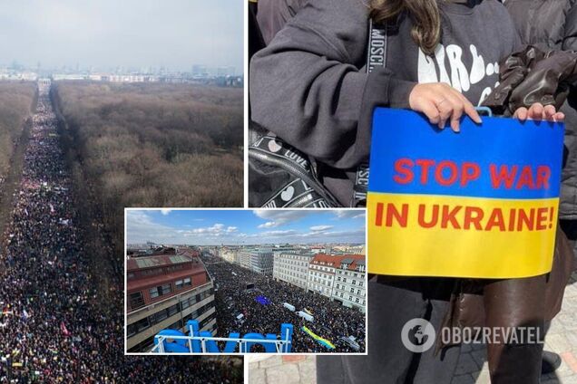 Во всем мире протестуют против войны Путина в Украине. Фото и видео |  OBOZ.UA