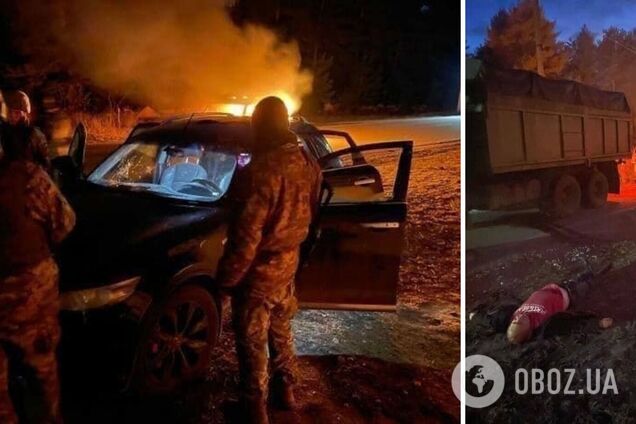 В Гвардейском ликвидировали колонну диверсантов. Фото