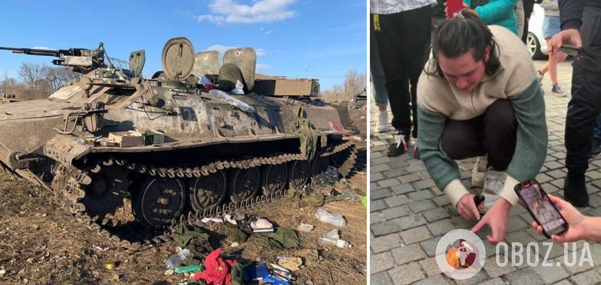 Россиянин сжег свой паспорт из-за стыда за вторжение РФ в Украину