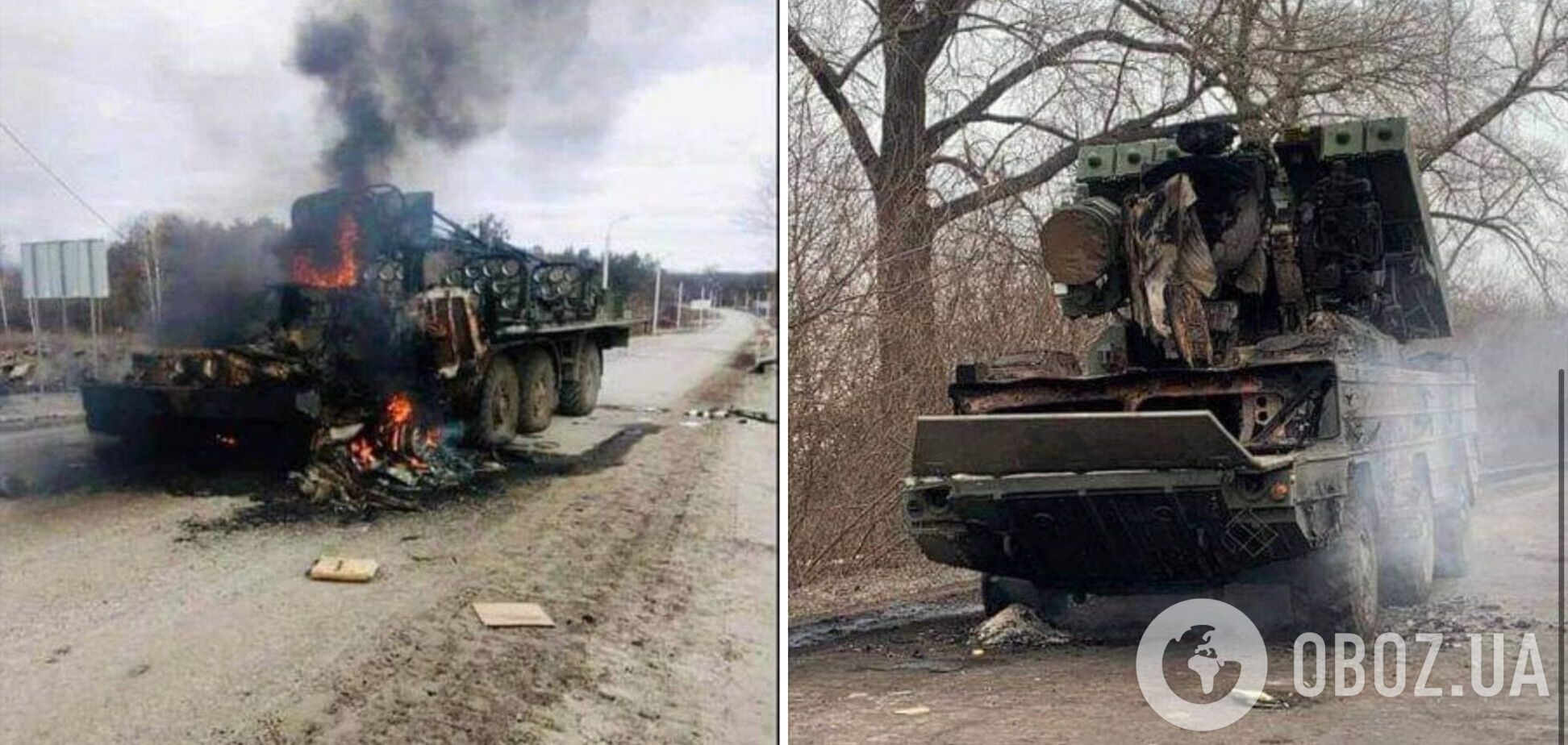 Уничтожена 'Оса' и БТРы: под Тростянцом разгромили колонну оккупантов. Фото