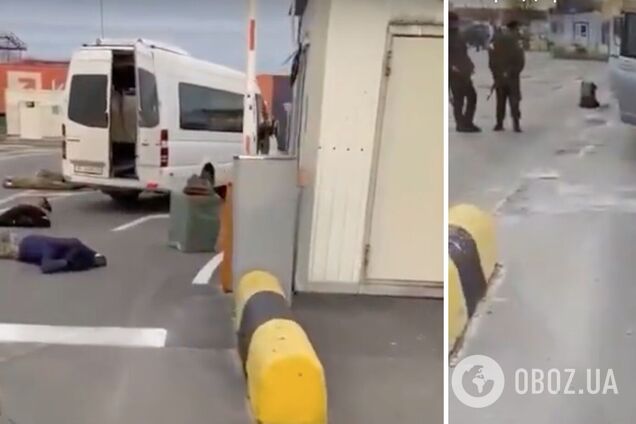 У Києві в аеропорту 'Жуляни' зловили мародерів: відео затримання показали у мережі