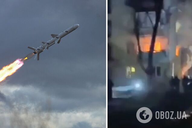 В жилую многоэтажку Чернигова попала ракета, пострадала женщина. Видео