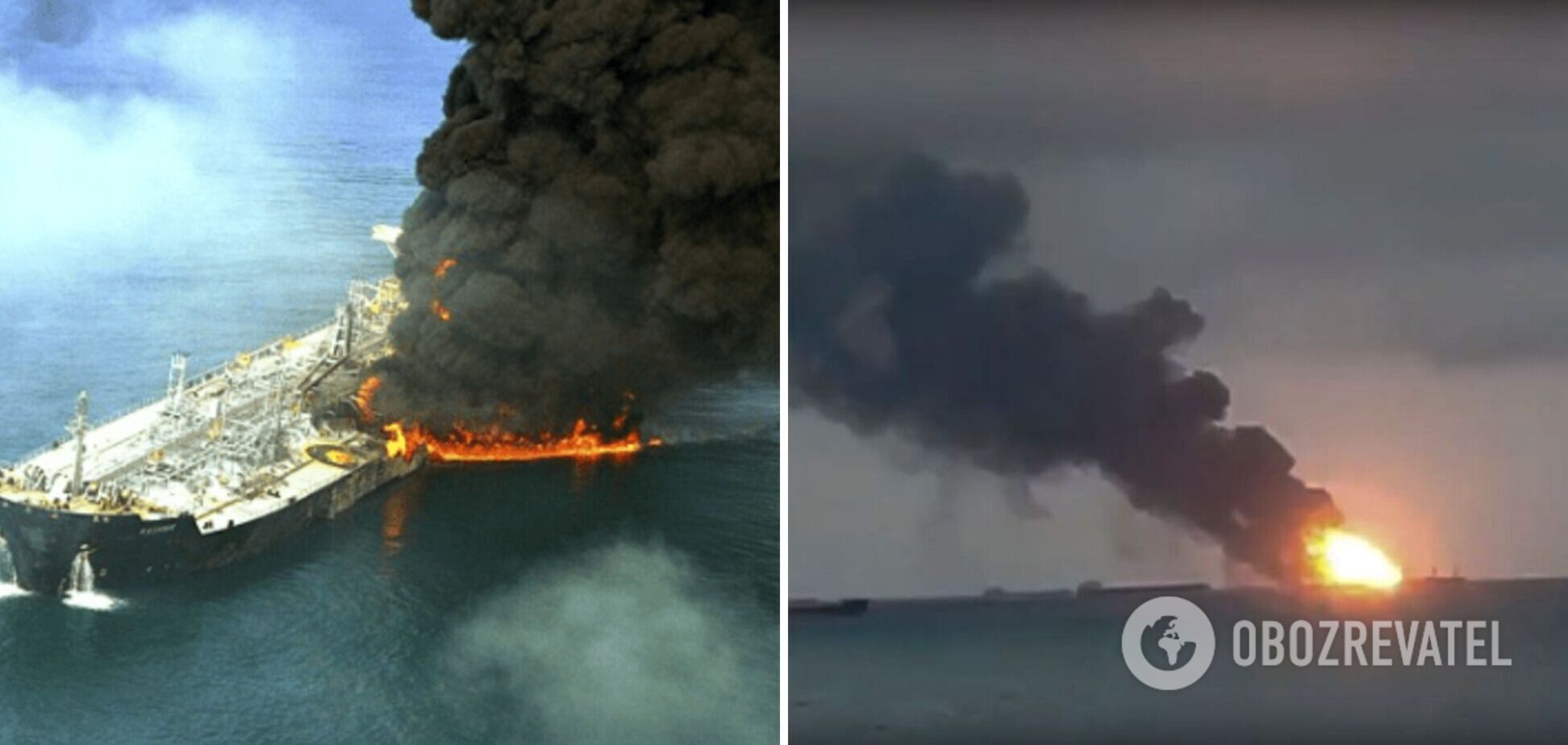 У берегов Нигерии взорвалось судно нефтедобывающей компании: есть риск экокатастрофы. Видео