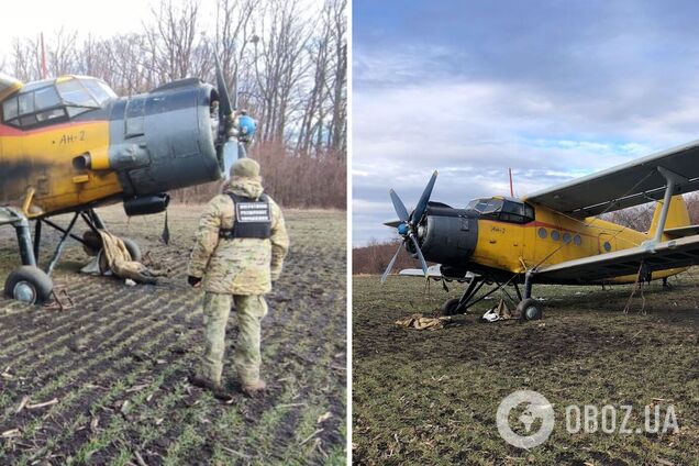 На Прикарпатье контрабандисты бросили в поле 'кукурузник', на котором могли перевозить сигареты. Фото и видео