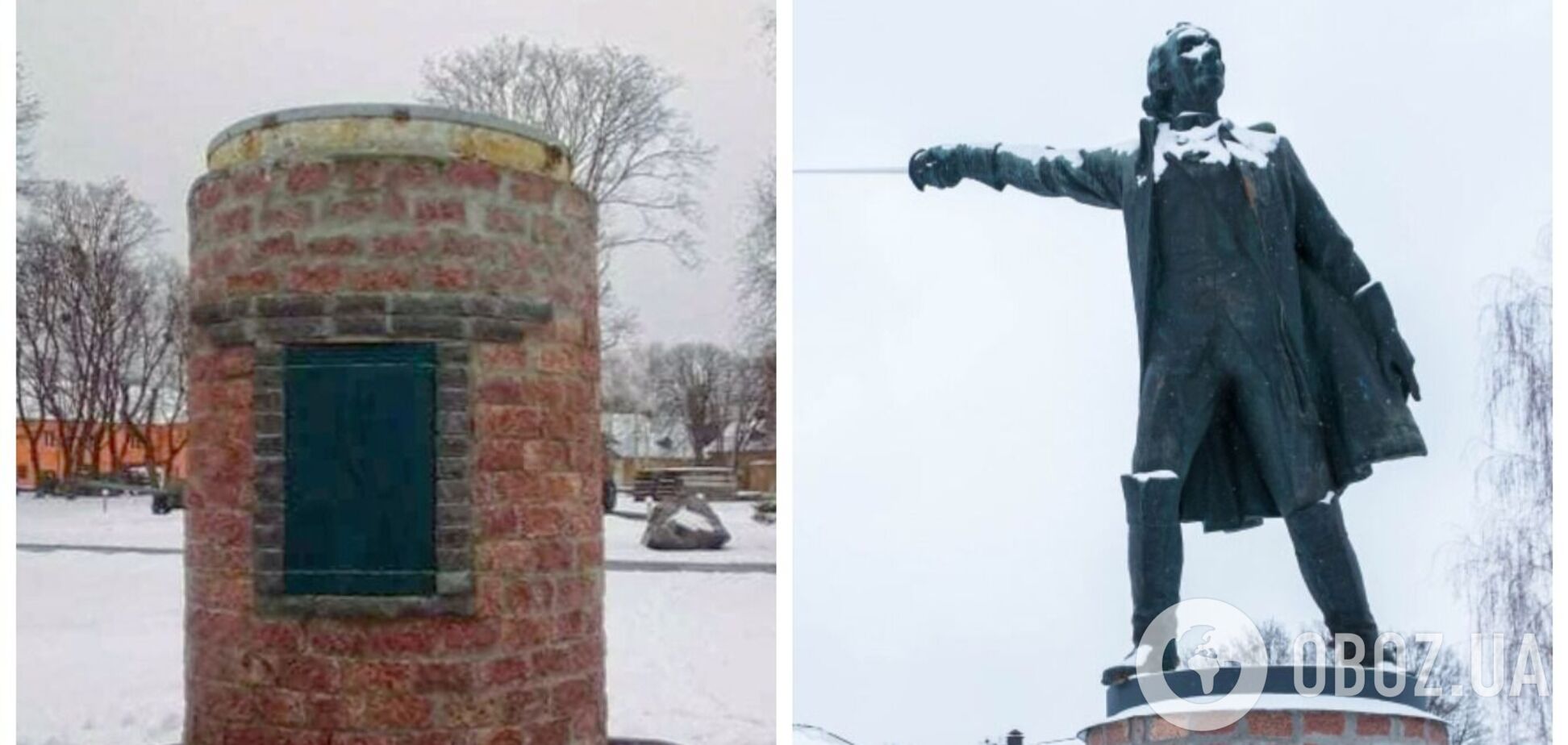 В Полтаве демонтировали памятник российскому полководцу Суворову. Фото и видео