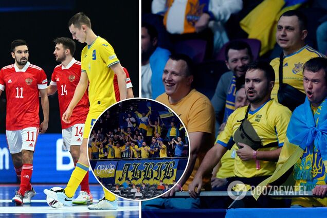 Украинским фанатам хотели заткнуть рты из-за хита про Путина на полуфинале Евро-2022 по футзалу с Россией