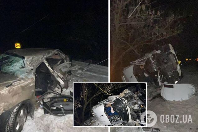 На Полтавщине произошло масштабное ДТП с участием микроавтобуса: пострадали 11 человек. Фото