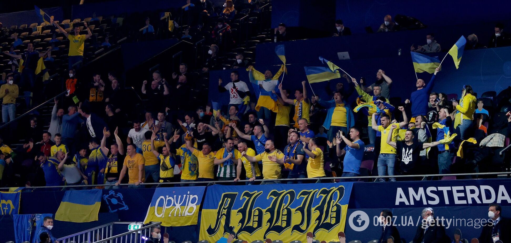 Фанаты устроили овации сборной Украины по футзалу