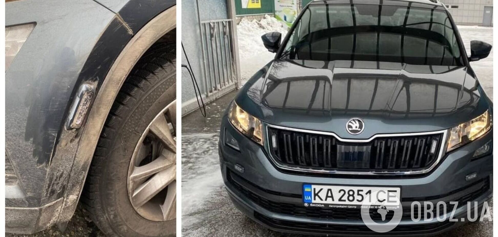 В Киеве Lexus врезался в полицейский 'фантом': появились подробности. Фото