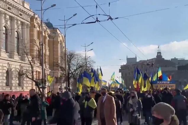 В Харькове проходит 'Марш Единства'
