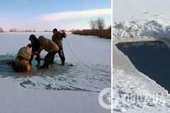 На Днепропетровщине мужчина ради видео прыгнул в прорубь и не вынырнул. Фото