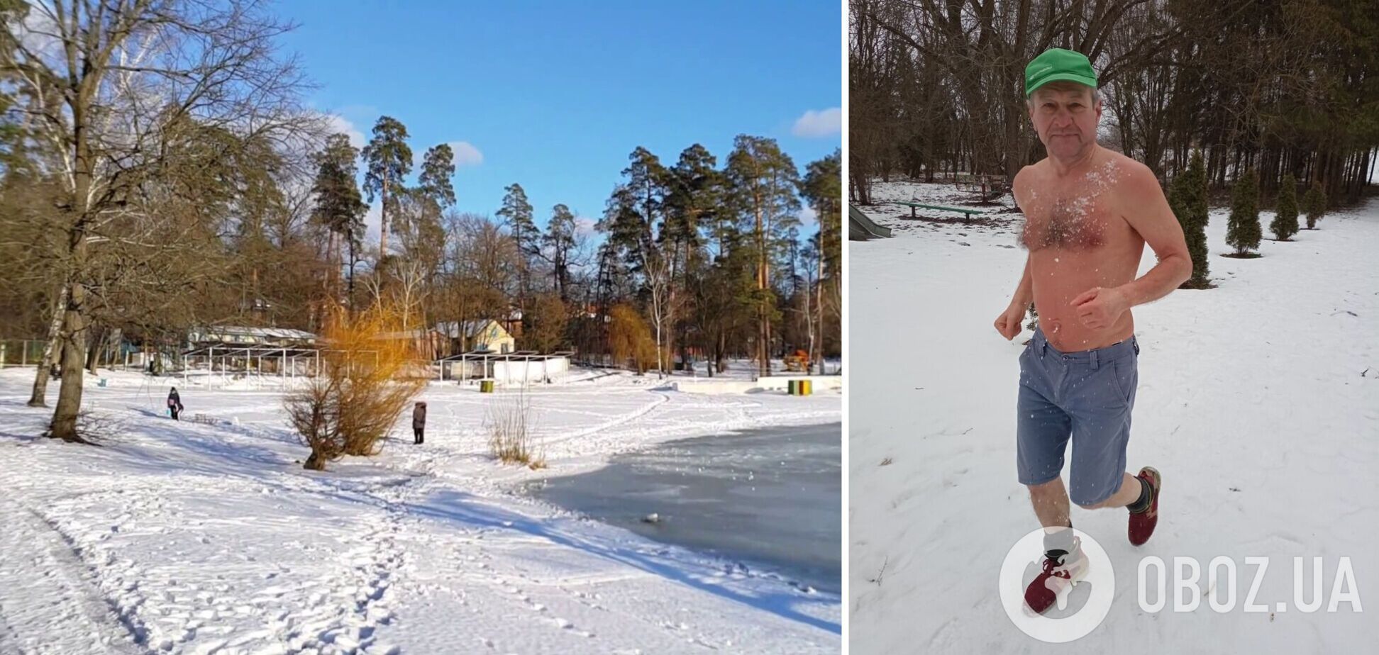Мужчина постоянно закаляется таким образом