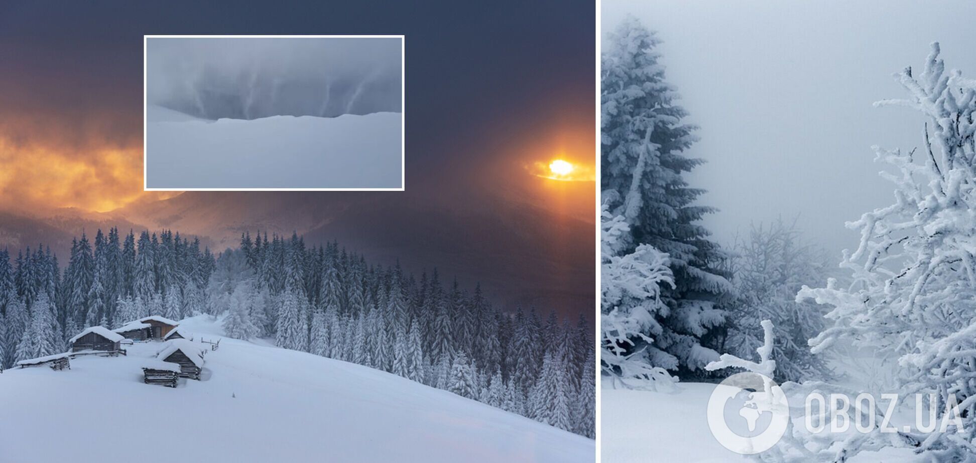 Спасатели показали уникальные 'снежные фонтаны' в Карпатах. Видео опасного явления