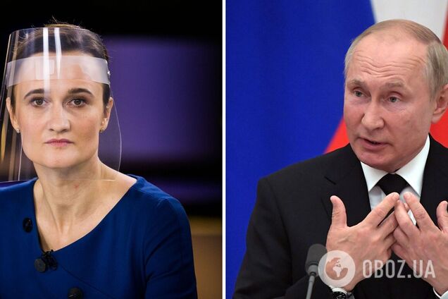 Вікторія Чміліте-Нільсен та Володимир Путін