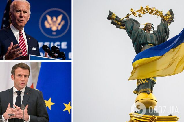 Судьбу Украины будут решать Байден и Макрон