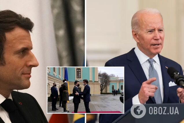 Байден созвонился с Макроном после его визитов в Киев и Москву: подробности от Белого дома